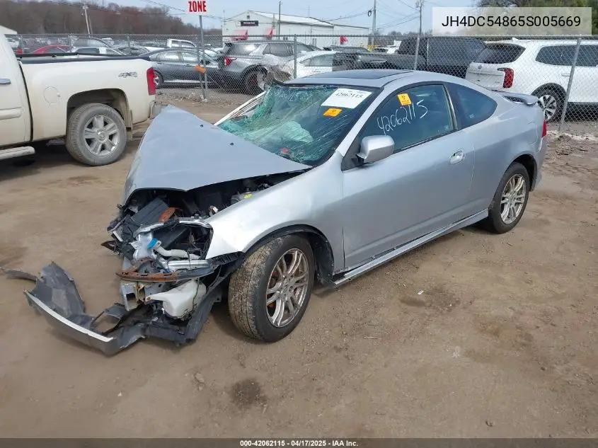 2005 Acura Rsx VIN: JH4DC54865S005669 Lot: 42062115