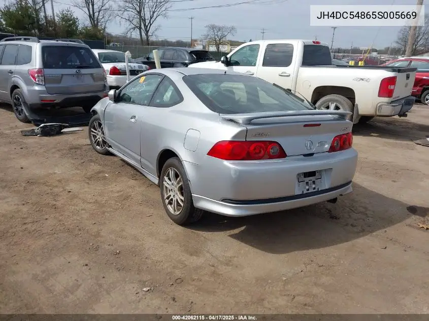 2005 Acura Rsx VIN: JH4DC54865S005669 Lot: 42062115