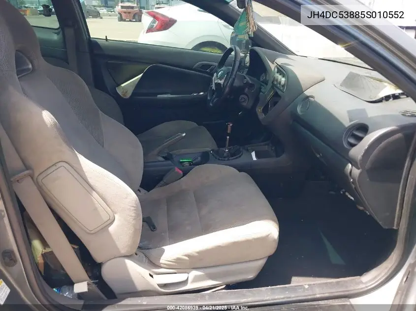 2005 Acura Rsx VIN: JH4DC53885S010552 Lot: 42086939