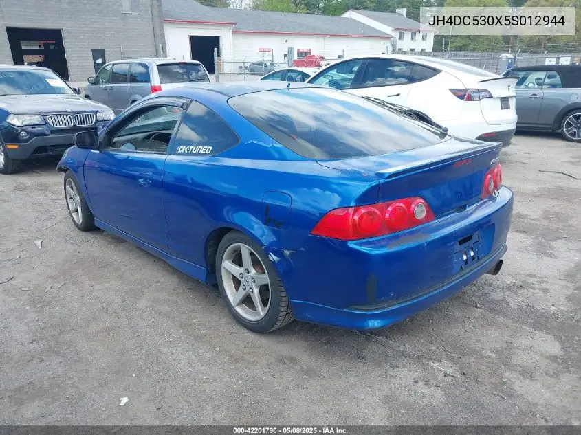2005 Acura Rsx Type S VIN: JH4DC530X5S012944 Lot: 42201790