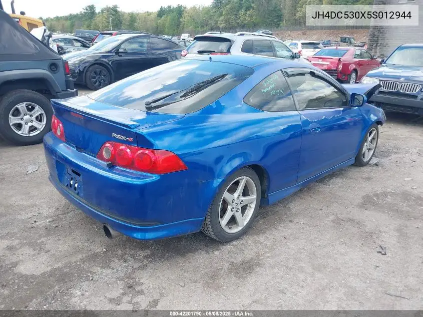 2005 Acura Rsx Type S VIN: JH4DC530X5S012944 Lot: 42201790