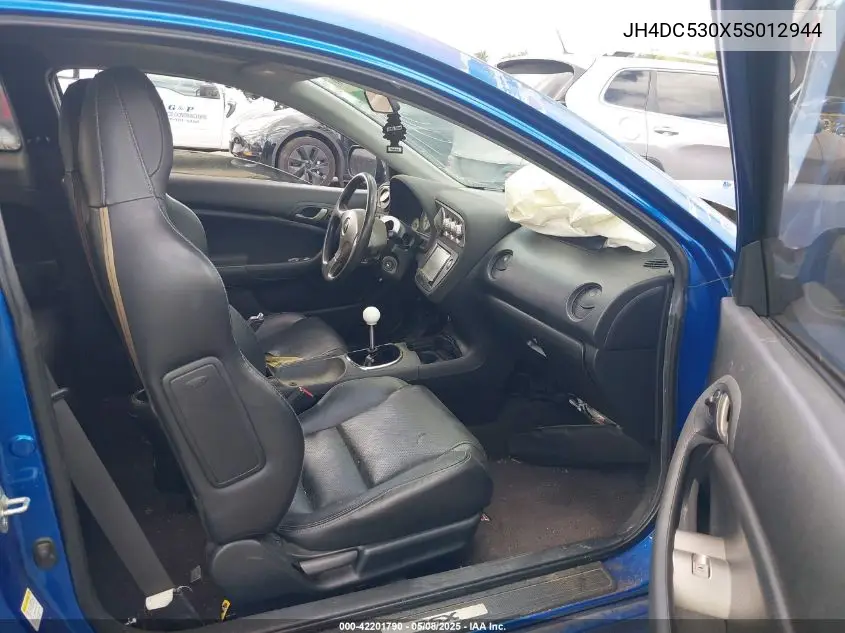 2005 Acura Rsx Type S VIN: JH4DC530X5S012944 Lot: 42201790
