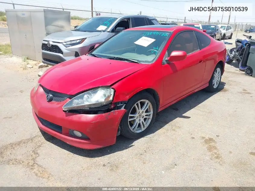 2005 Acura Rsx VIN: JH4DC54875S010539 Lot: 42493122