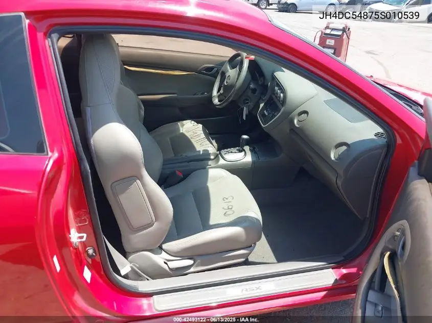 2005 Acura Rsx VIN: JH4DC54875S010539 Lot: 42493122