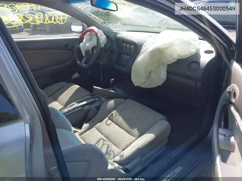 2005 Acura Rsx VIN: JH4DC54845S000549 Lot: 42552250