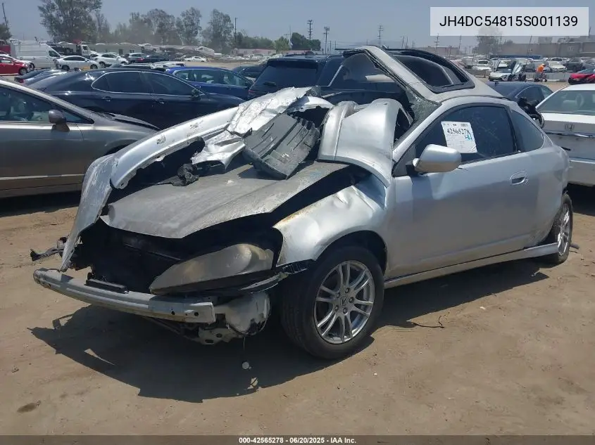 2005 Acura Rsx VIN: JH4DC54815S001139 Lot: 42565278