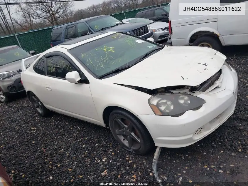 2006 Acura Rsx VIN: JH4DC54886S011622 Lot: 41988748