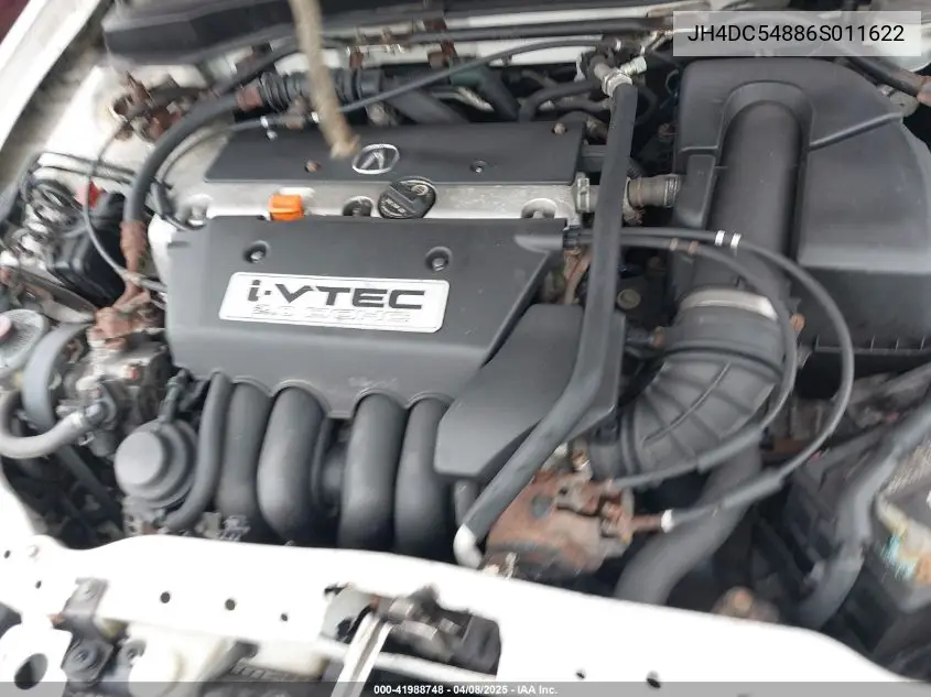 2006 Acura Rsx VIN: JH4DC54886S011622 Lot: 41988748