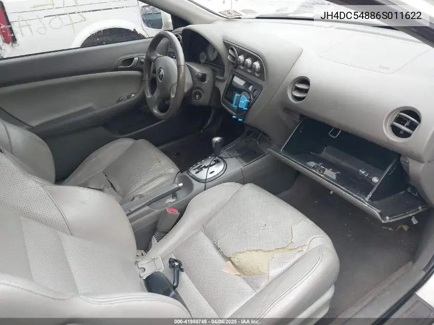 2006 Acura Rsx VIN: JH4DC54886S011622 Lot: 41988748