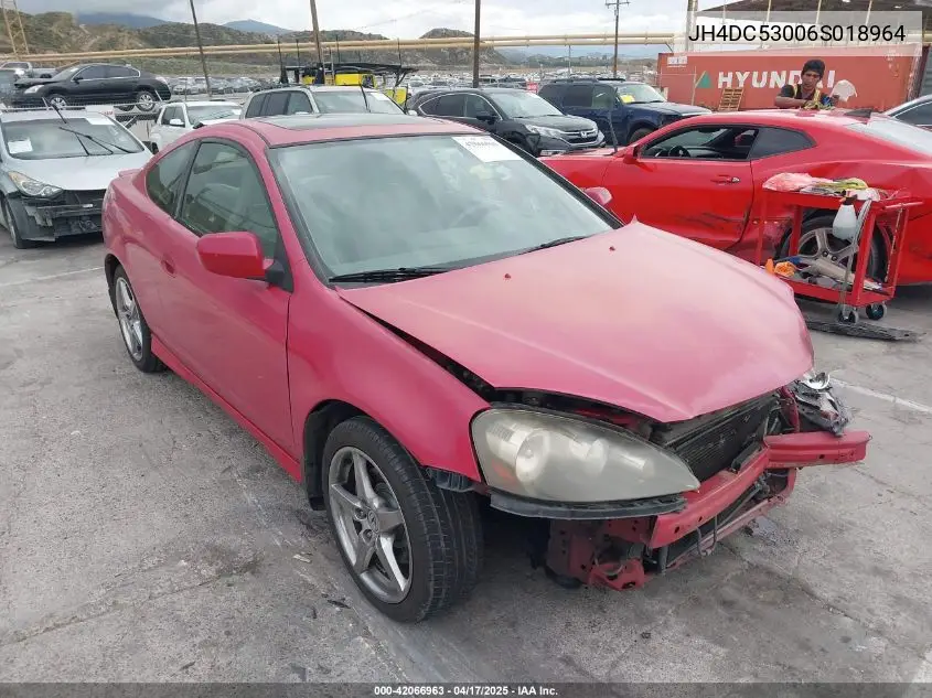 2006 Acura Rsx Type S VIN: JH4DC53006S018964 Lot: 42066963