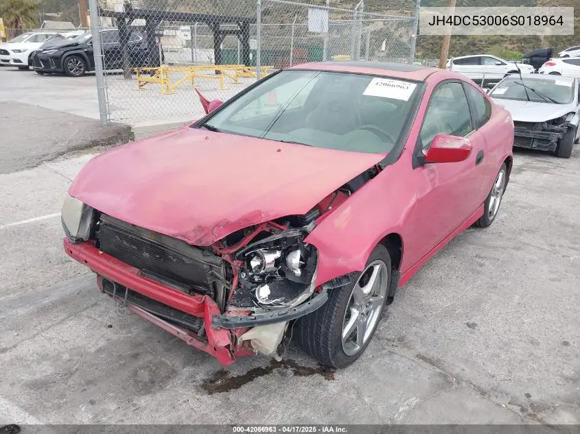 2006 Acura Rsx Type S VIN: JH4DC53006S018964 Lot: 42066963