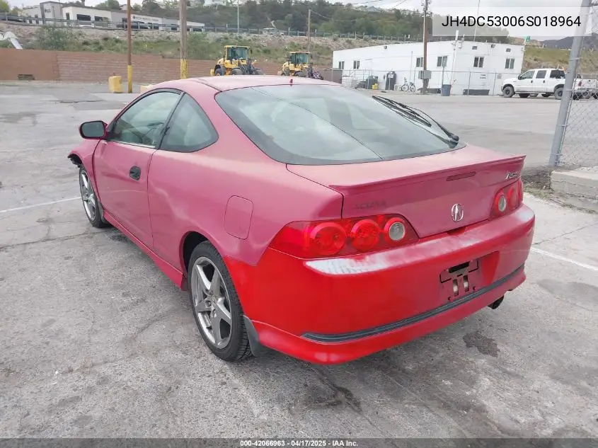 2006 Acura Rsx Type S VIN: JH4DC53006S018964 Lot: 42066963