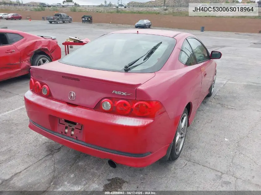 2006 Acura Rsx Type S VIN: JH4DC53006S018964 Lot: 42066963