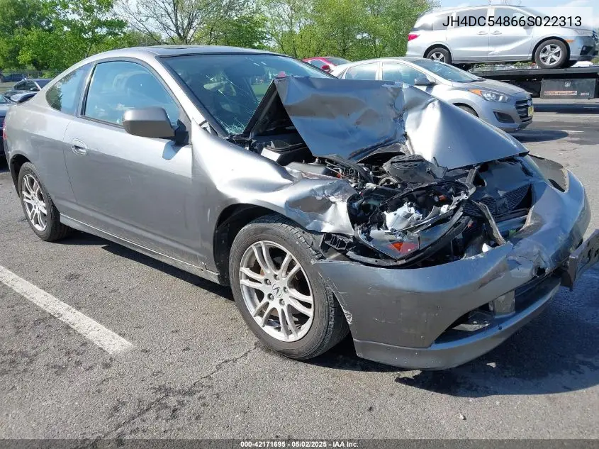 2006 Acura Rsx VIN: JH4DC54866S022313 Lot: 42171695
