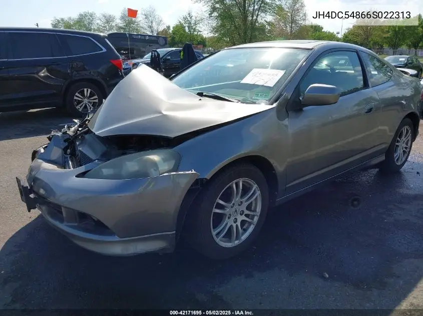 2006 Acura Rsx VIN: JH4DC54866S022313 Lot: 42171695
