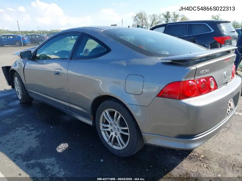 2006 Acura Rsx VIN: JH4DC54866S022313 Lot: 42171695