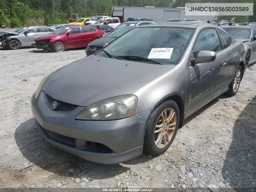 2006 Acura Rsx VIN: JH4DC53856S003589 Lot: 42189073