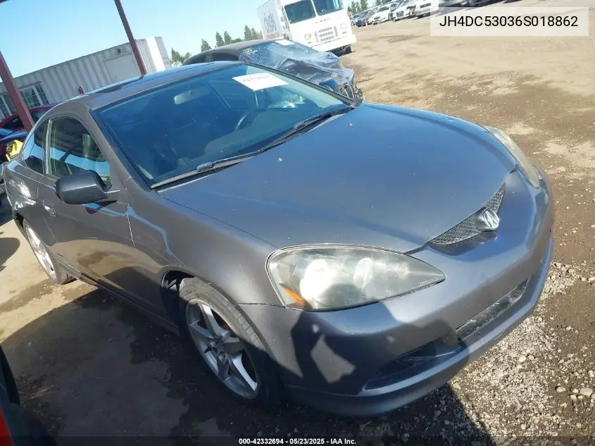 2006 Acura Rsx Type S VIN: JH4DC53036S018862 Lot: 42332694
