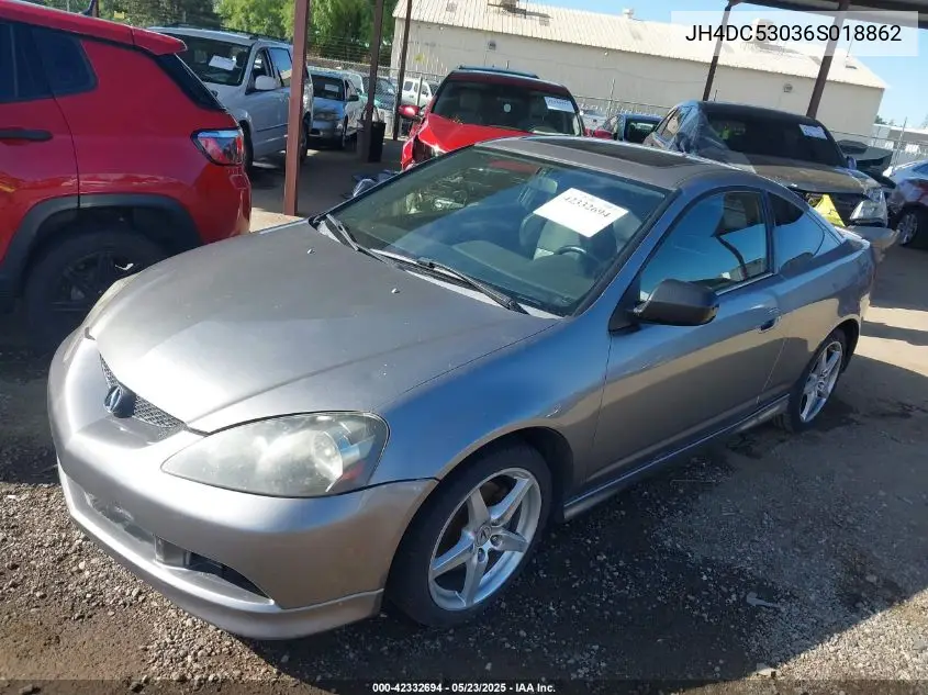 2006 Acura Rsx Type S VIN: JH4DC53036S018862 Lot: 42332694