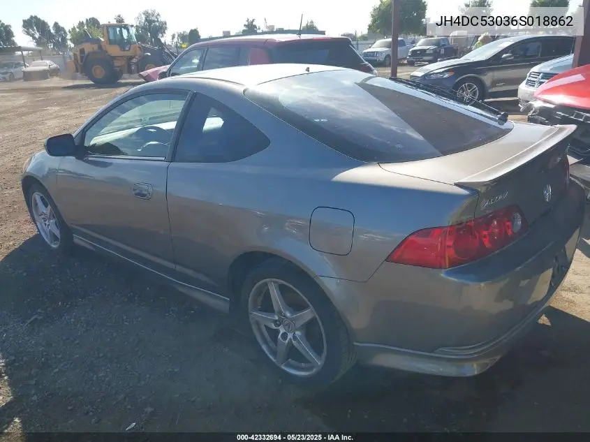 2006 Acura Rsx Type S VIN: JH4DC53036S018862 Lot: 42332694