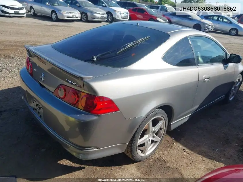 2006 Acura Rsx Type S VIN: JH4DC53036S018862 Lot: 42332694
