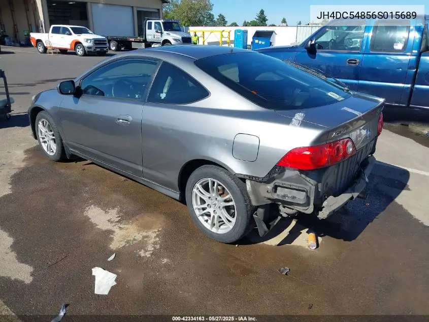 2006 Acura Rsx VIN: JH4DC54856S015689 Lot: 42334163