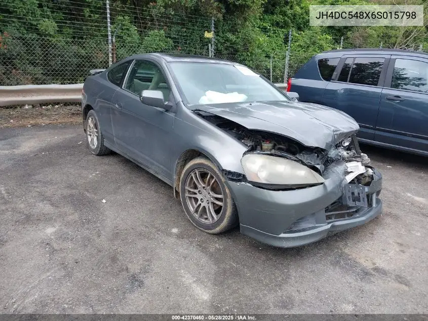 2006 Acura Rsx VIN: JH4DC548X6S015798 Lot: 42370460
