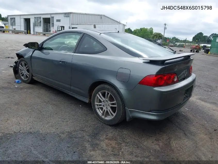 2006 Acura Rsx VIN: JH4DC548X6S015798 Lot: 42370460