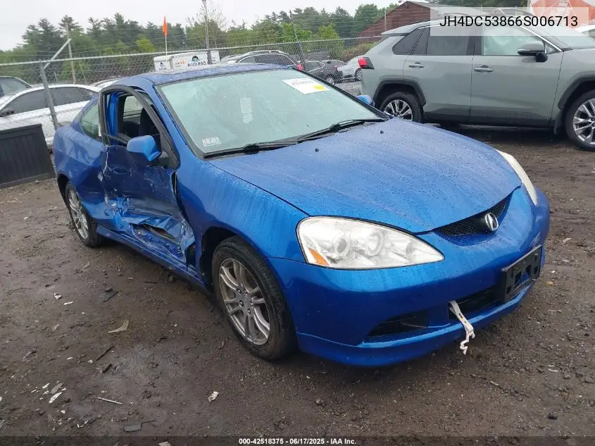 2006 Acura Rsx VIN: JH4DC53866S006713 Lot: 42518375