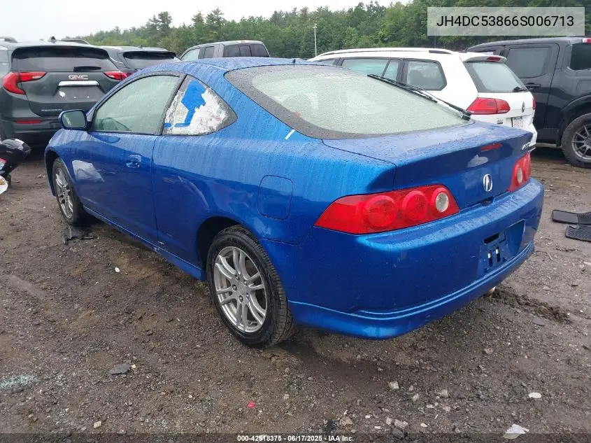 2006 Acura Rsx VIN: JH4DC53866S006713 Lot: 42518375