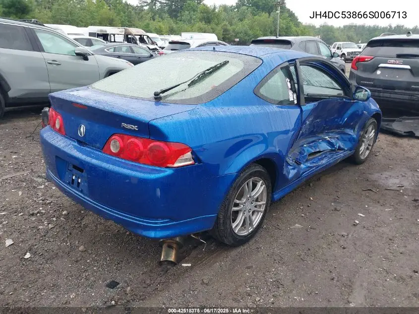 2006 Acura Rsx VIN: JH4DC53866S006713 Lot: 42518375