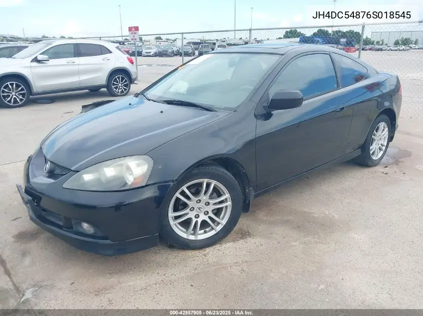 2006 Acura Rsx VIN: JH4DC54876S018545 Lot: 42557905