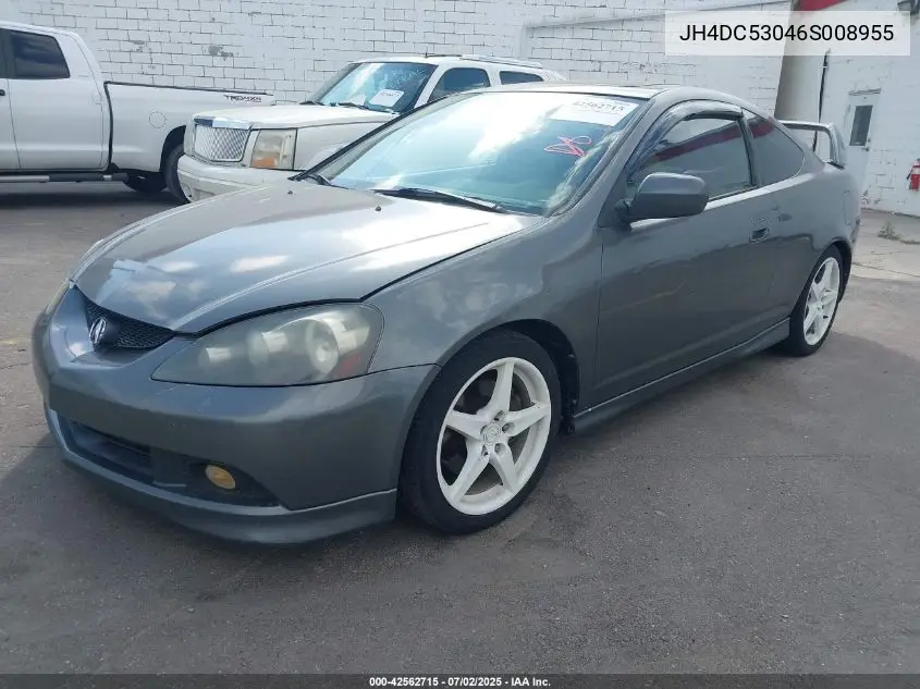 2006 Acura Rsx Type S VIN: JH4DC53046S008955 Lot: 42562715