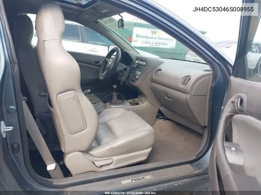 2006 Acura Rsx Type S VIN: JH4DC53046S008955 Lot: 42562715