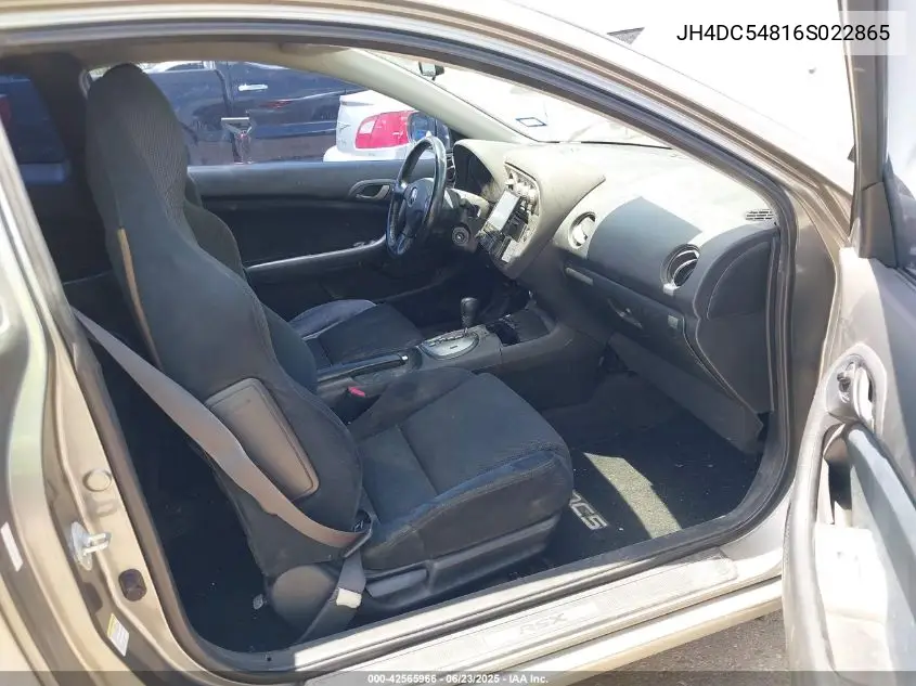 2006 Acura Rsx VIN: JH4DC54816S022865 Lot: 42565966