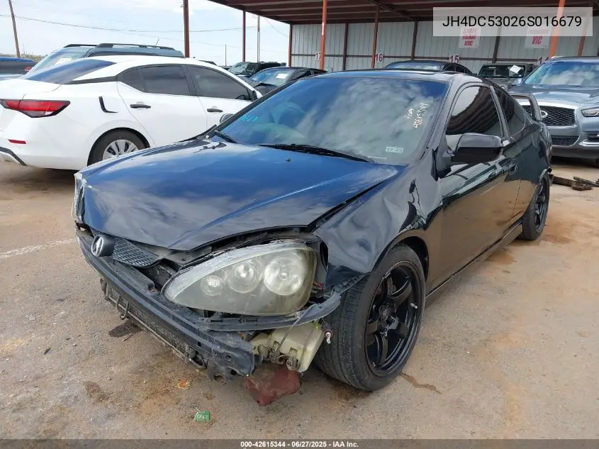 2006 Acura Rsx Type S VIN: JH4DC53026S016679 Lot: 42615344