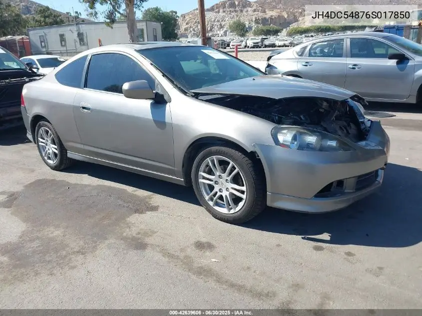 2006 Acura Rsx VIN: JH4DC54876S017850 Lot: 42639606