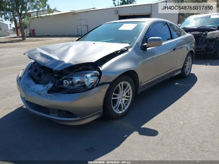 2006 Acura Rsx VIN: JH4DC54876S017850 Lot: 42639606