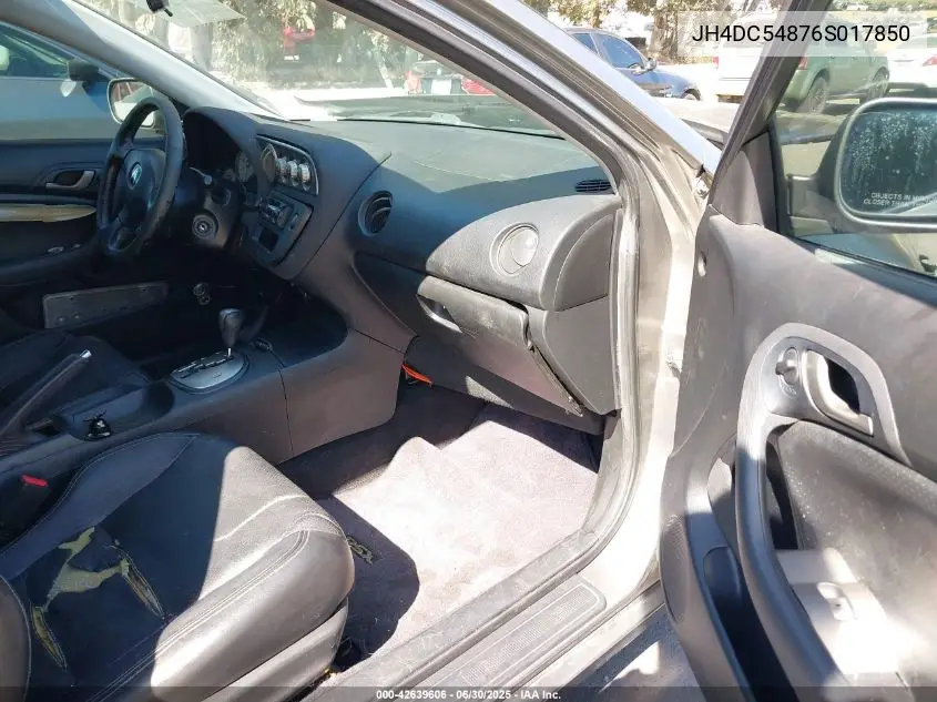 2006 Acura Rsx VIN: JH4DC54876S017850 Lot: 42639606