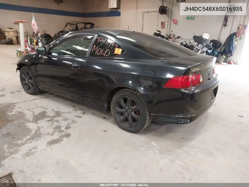 2006 Acura Rsx VIN: JH4DC548X6S016935 Lot: 42771997