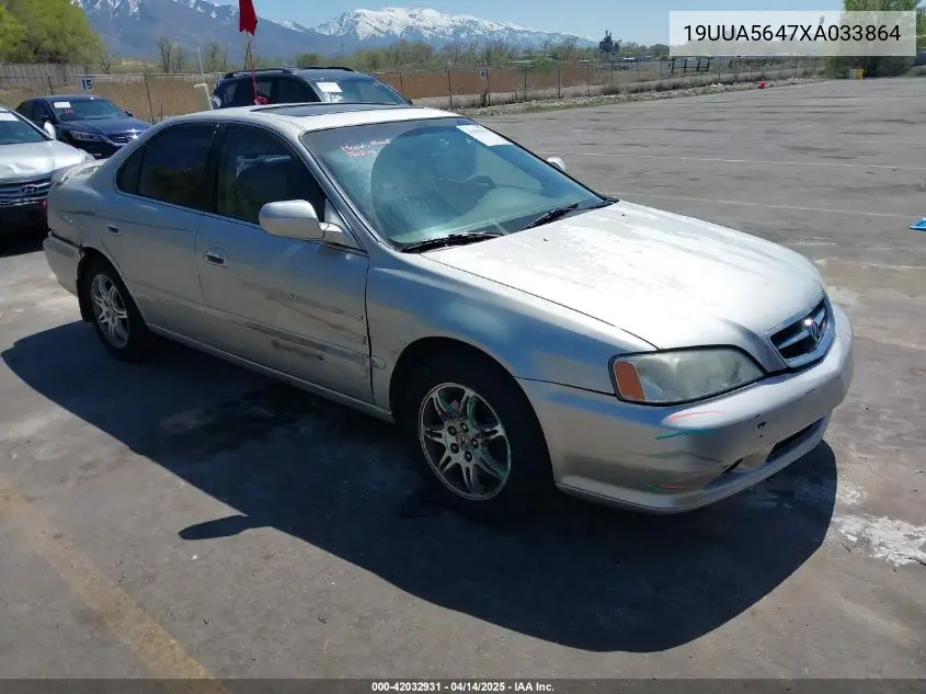 1999 Acura Tl 3.2 VIN: 19UUA5647XA033864 Lot: 42032931