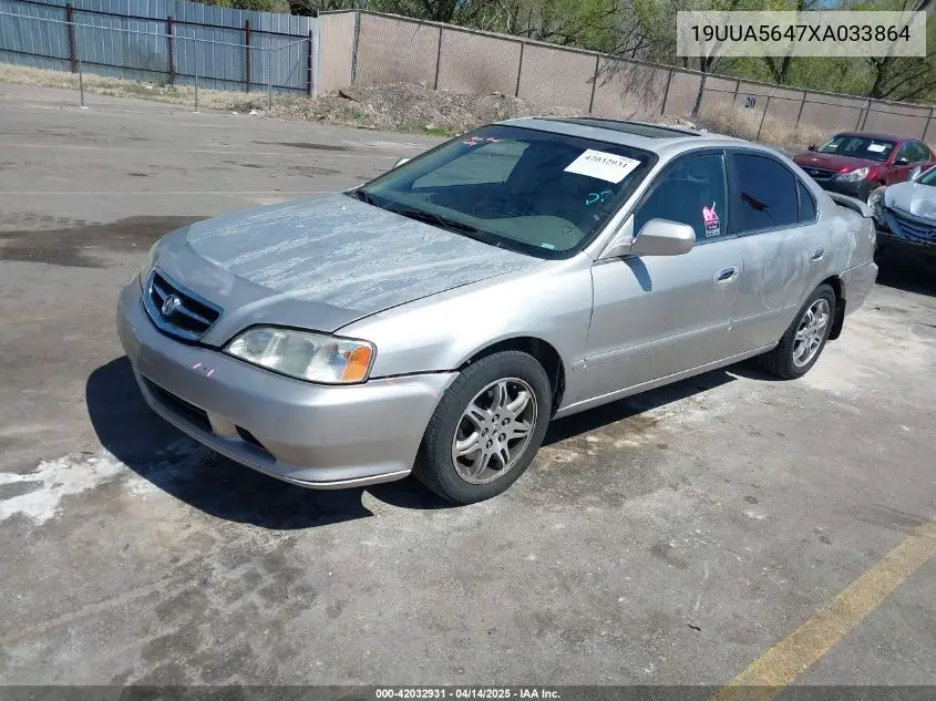 1999 Acura Tl 3.2 VIN: 19UUA5647XA033864 Lot: 42032931