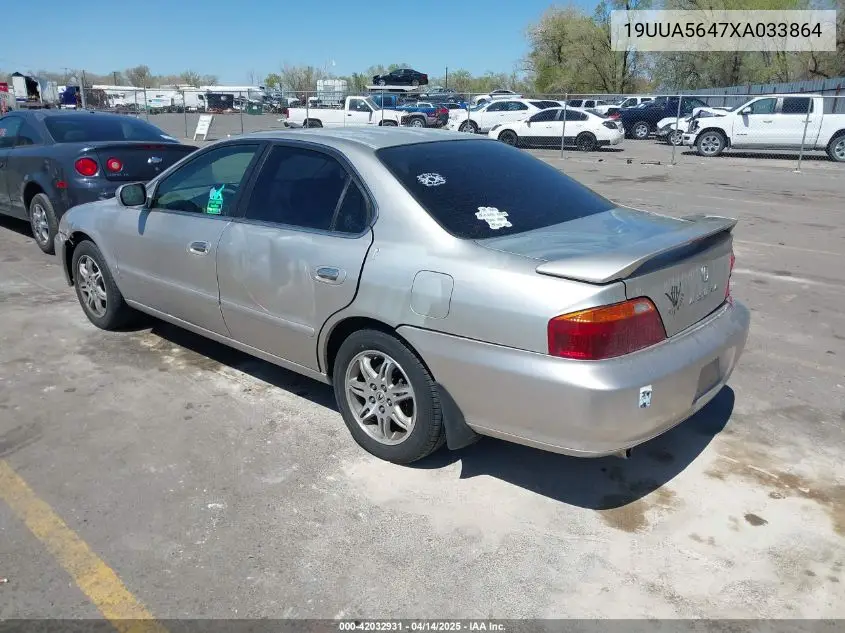 1999 Acura Tl 3.2 VIN: 19UUA5647XA033864 Lot: 42032931