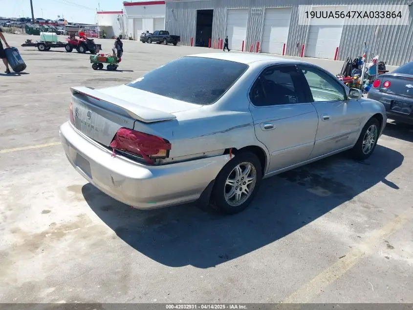 1999 Acura Tl 3.2 VIN: 19UUA5647XA033864 Lot: 42032931