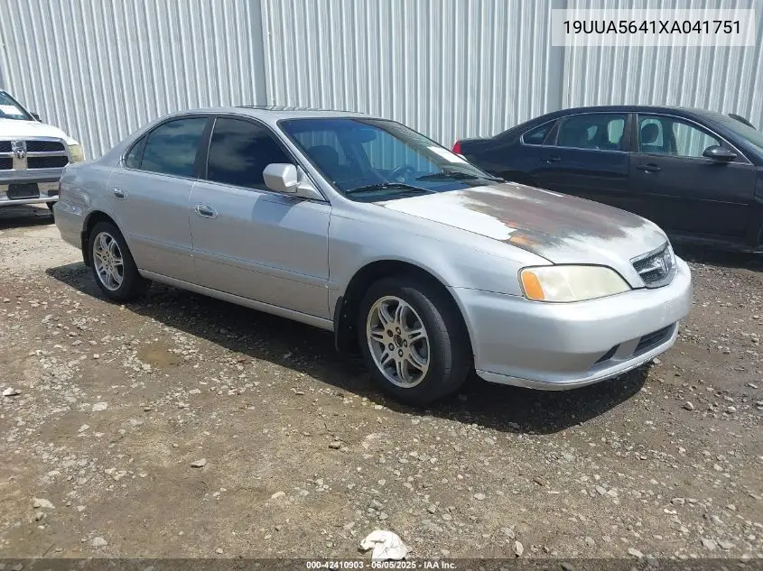1999 Acura Tl 3.2 VIN: 19UUA5641XA041751 Lot: 42410903