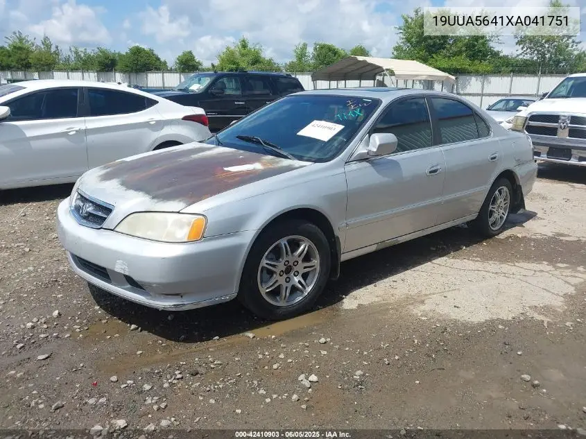 1999 Acura Tl 3.2 VIN: 19UUA5641XA041751 Lot: 42410903