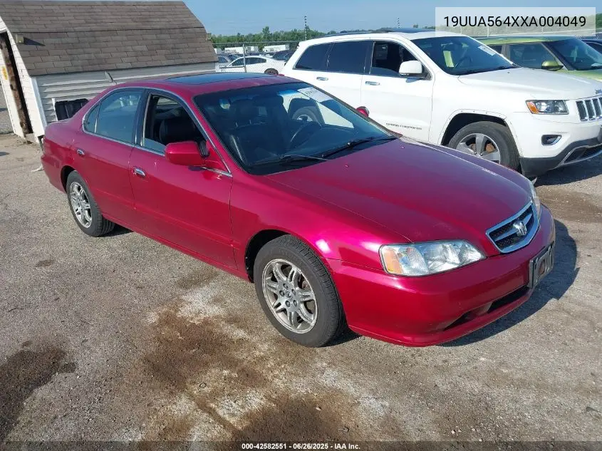 1999 Acura Tl 3.2 VIN: 19UUA564XXA004049 Lot: 42582551