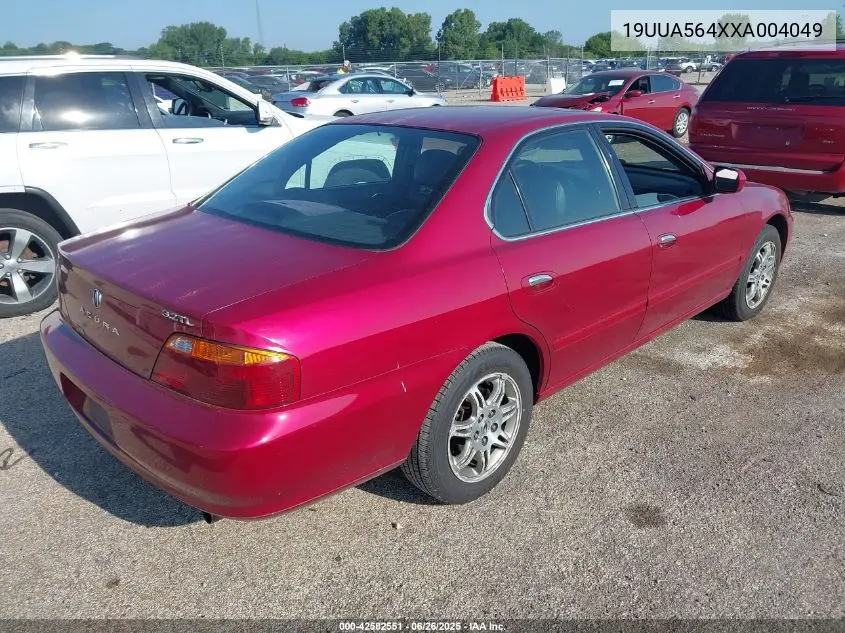 1999 Acura Tl 3.2 VIN: 19UUA564XXA004049 Lot: 42582551