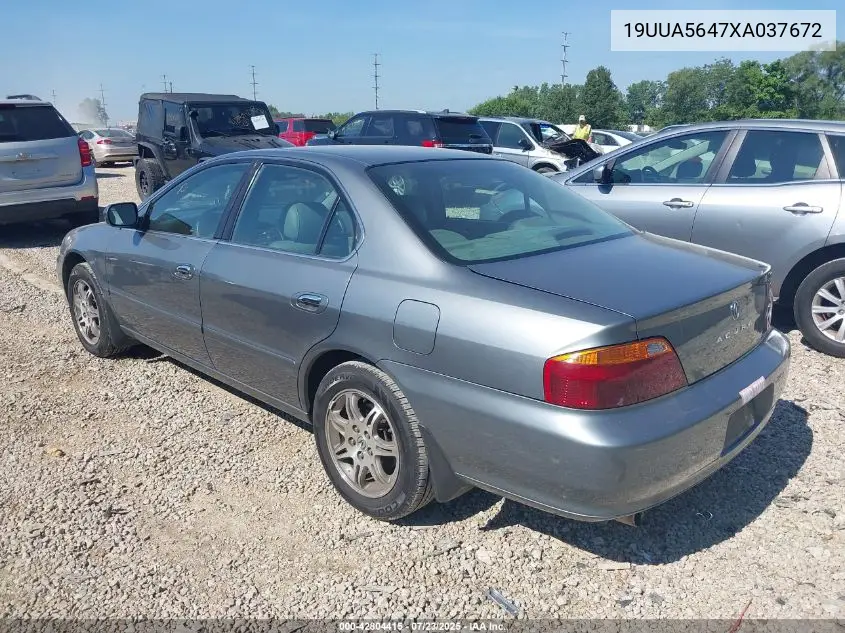 1999 Acura Tl 3.2 VIN: 19UUA5647XA037672 Lot: 42804415
