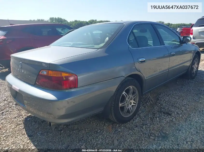 1999 Acura Tl 3.2 VIN: 19UUA5647XA037672 Lot: 42804415